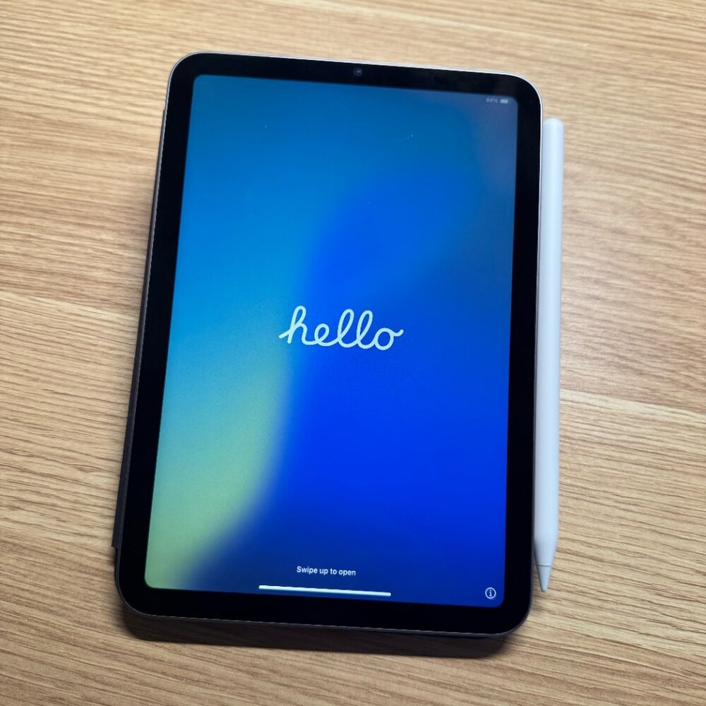 Apple - iPad mini (A17 Pro chip) - Wi-Fi 128GB - STARLIGHT + Apple Pencil Pro